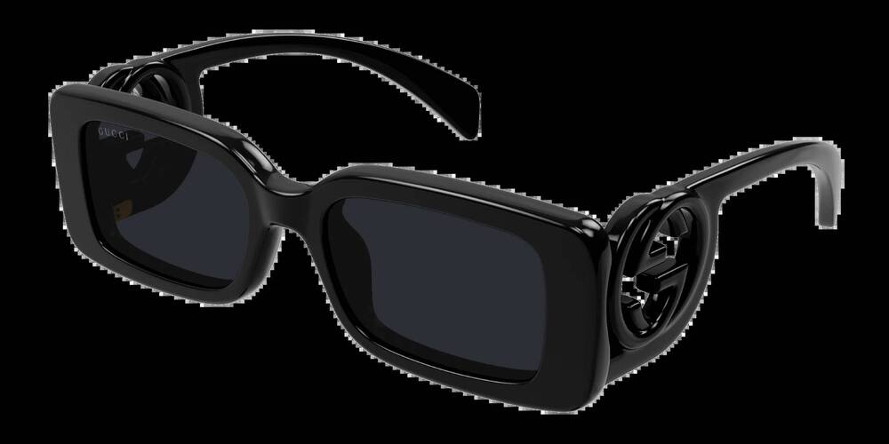 NEW GUCCI women's chaise lounge sunglasses in black